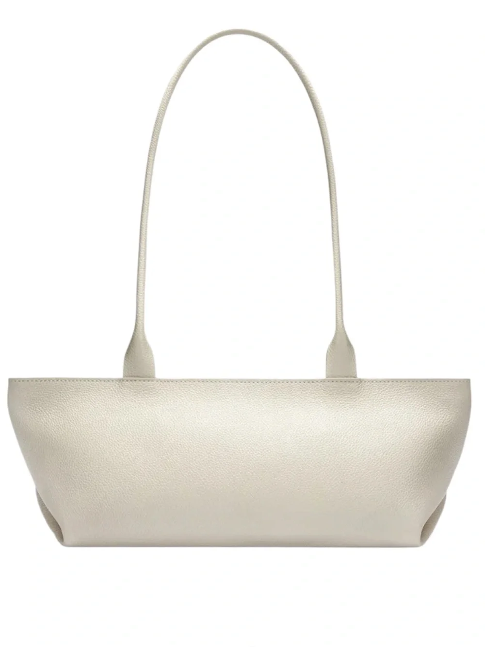 DeMellier London The New York Shoulder Bag Chalk White Grained Leather NWT